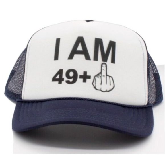 I AM 49 + 1 Trucker Hat Mesh Cap Snapback Hat Adjustable Hat - Picture 1 of 1